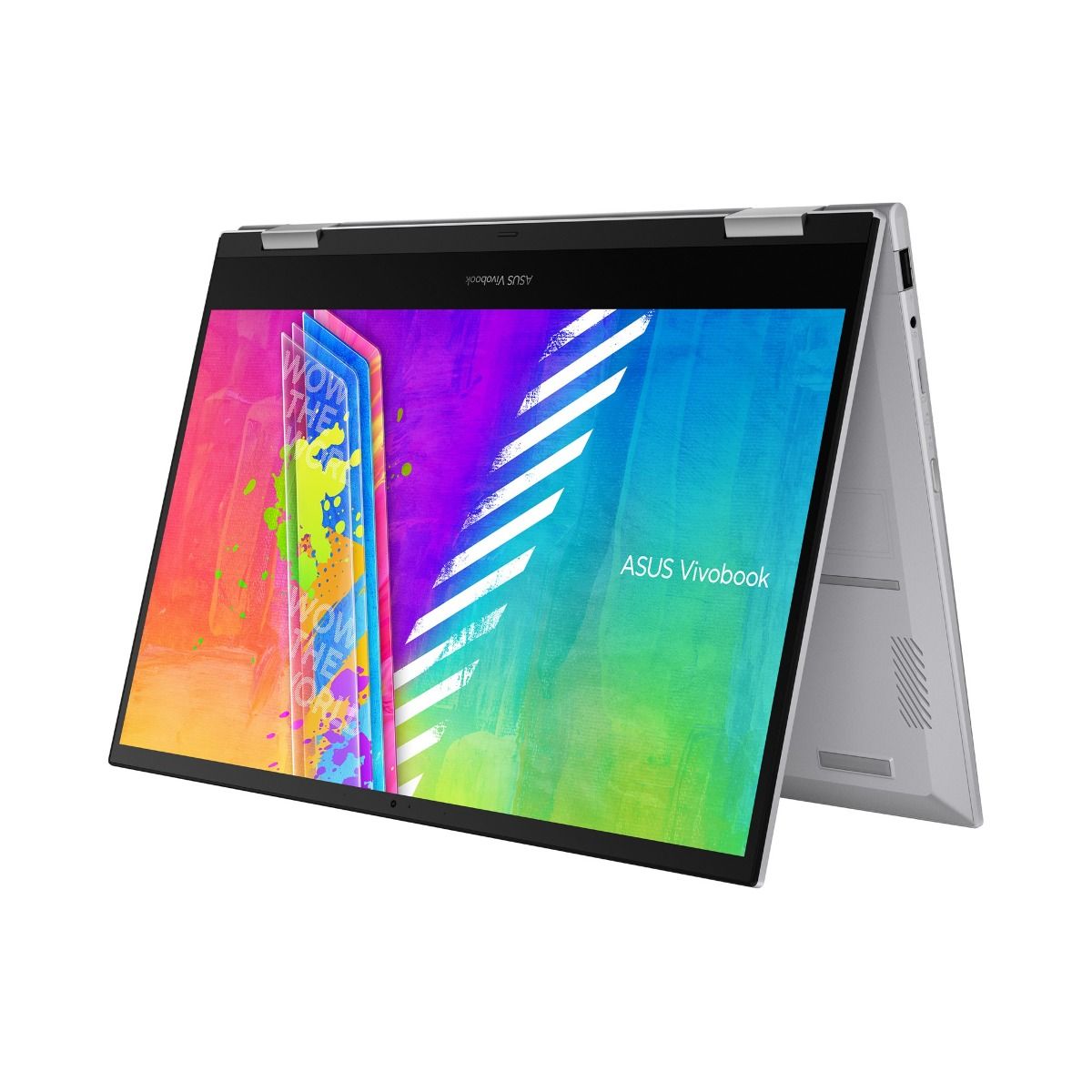Asus Vivobook Go 14 Flip Laptop 2-in-1 Intel N4500 4GB RAM 128GB eMMC Silver