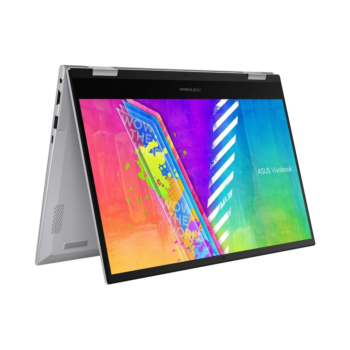 Asus Vivobook Go 14 Flip Laptop 2-in-1 Intel N4500 4GB RAM 128GB eMMC Silver
