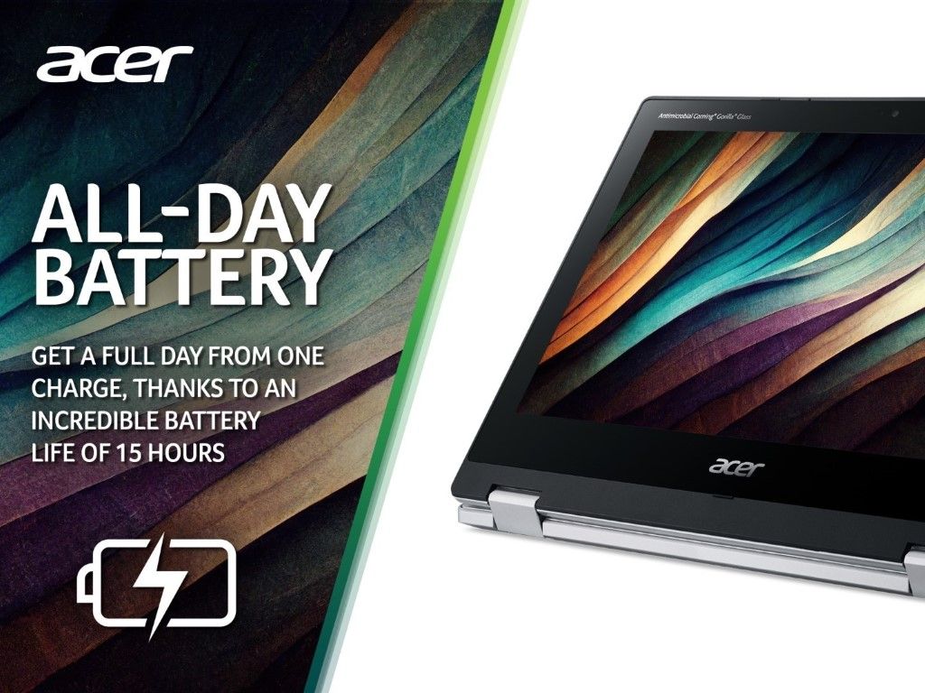 Acer ChromeBook Spin 311 11.6" Touch Laptop MediaTek MT8183 4GB RAM 64GB eMMC